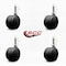 Service Caster 3'' Office Chair Casters Nylon Twin Wheel 1/2 Threaded Stem , 4PK SCC-UHTS02S75-NYS-121315-4 - alternate 2